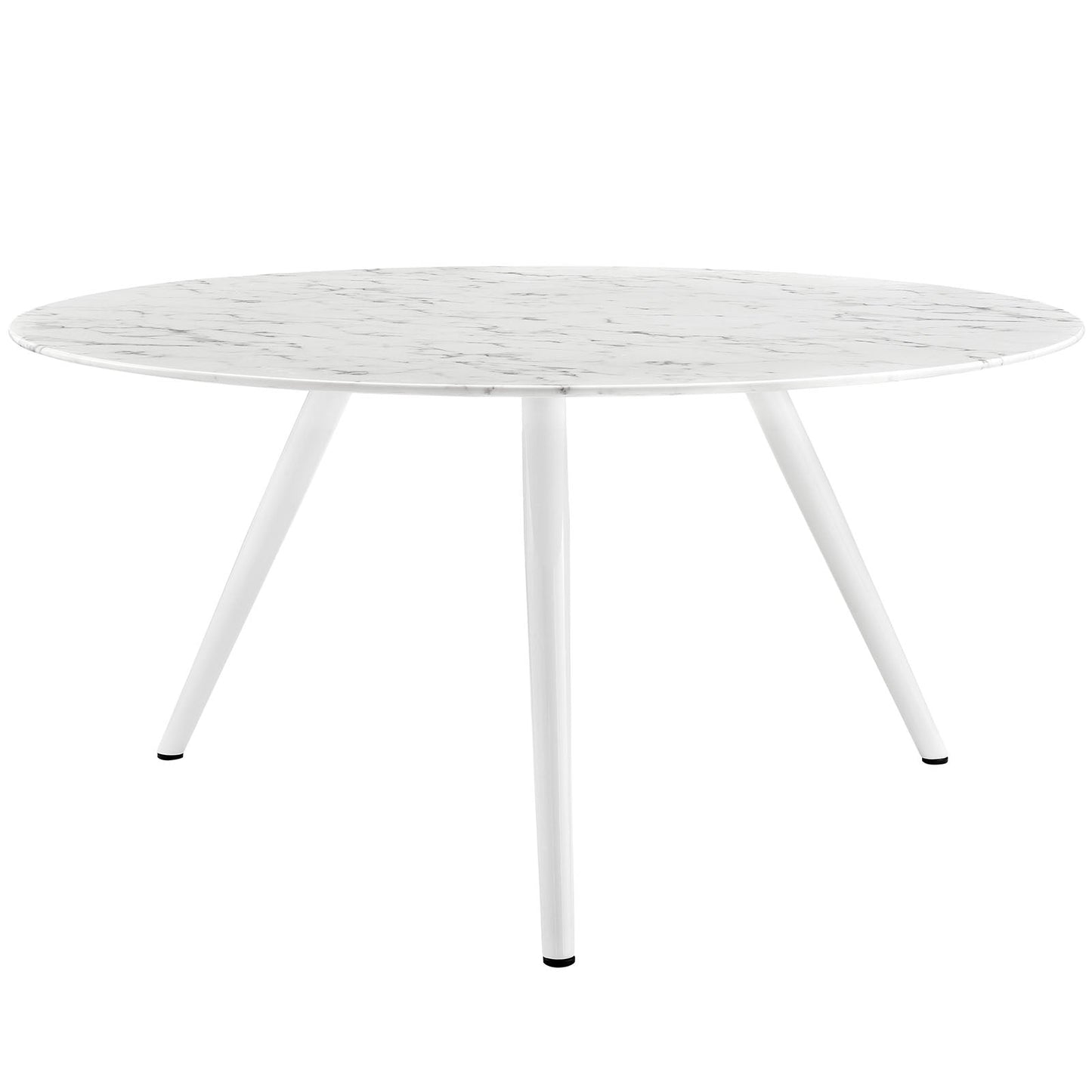 Lippa 60 Round Artificial Marble Dining Table with Tripod Base