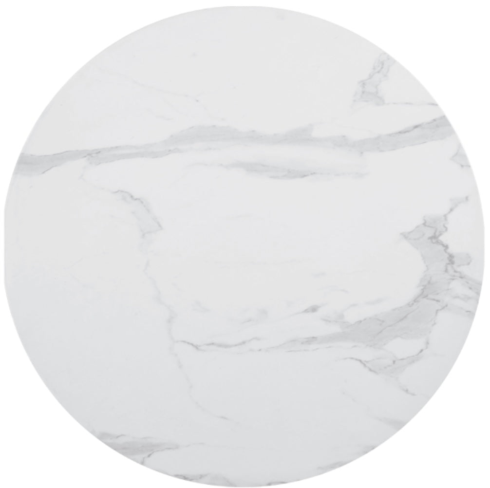 Arkell 30-Inch Round Pedestal Dining Table White