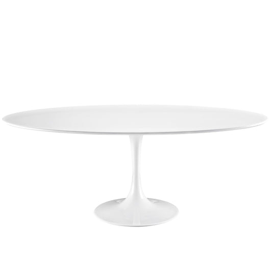 Lippa 78 Oval Wood Top Dining Table