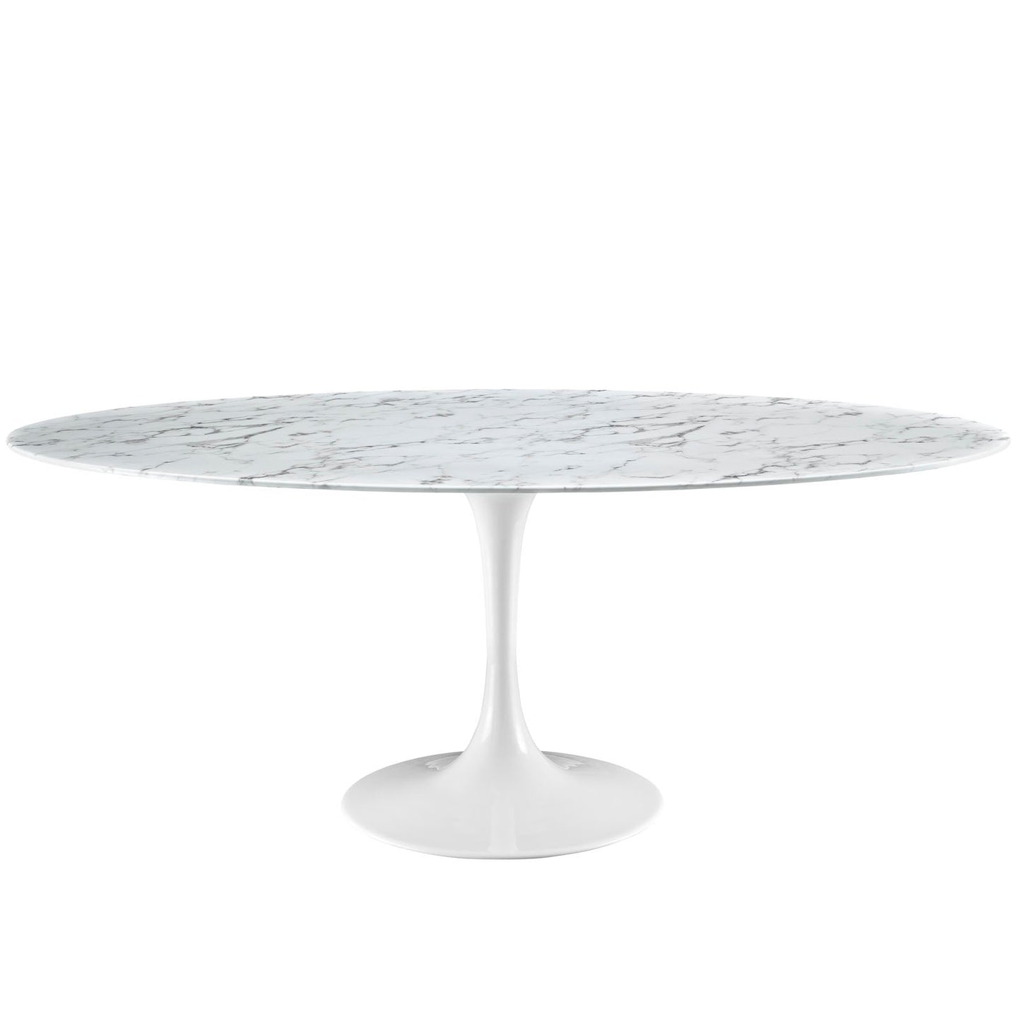 Lippa 78 Oval Artificial Marble Dining Table