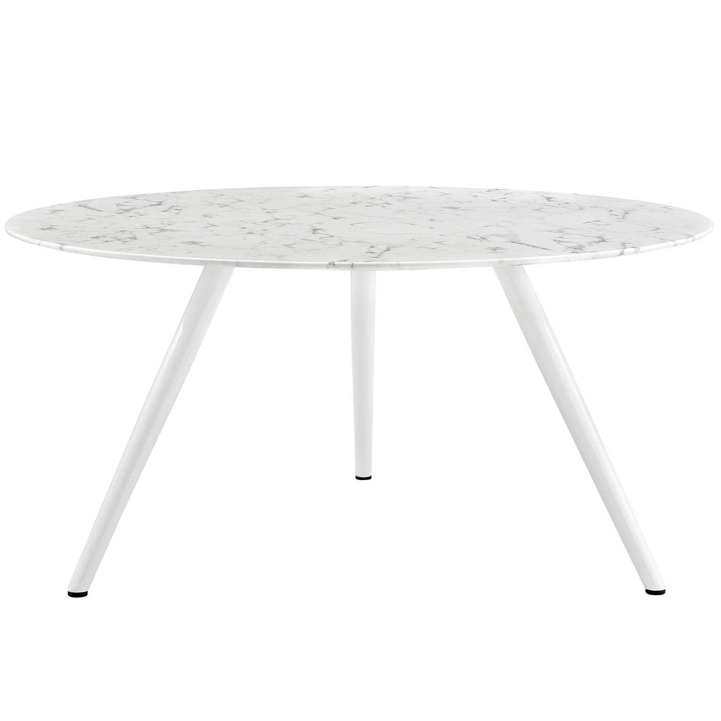 Lippa 60 Round Artificial Marble Dining Table with Tripod Base
