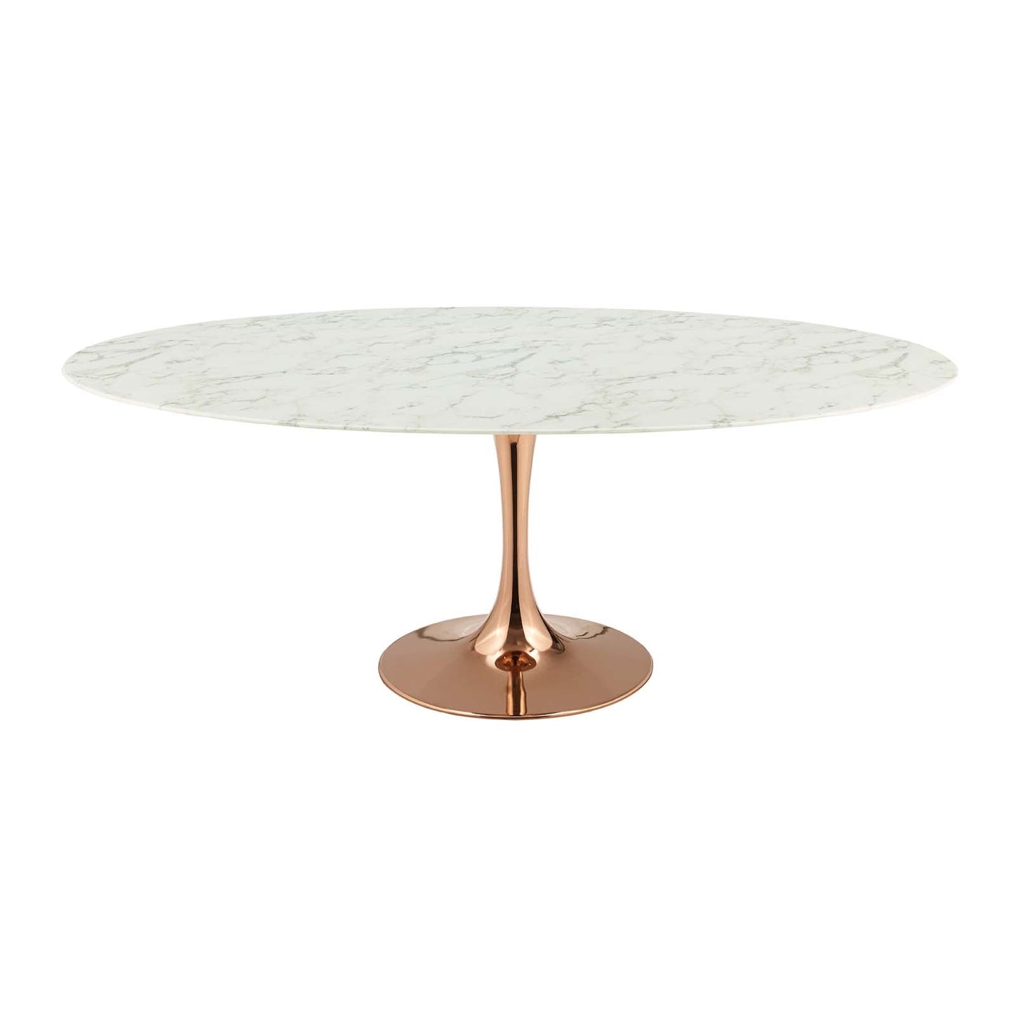 Lippa 78 Oval Artificial Marble Dining Table