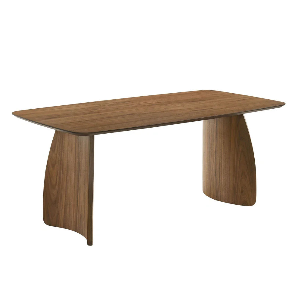 Alnwick Mid-Century Modern Dining Table, Walnut