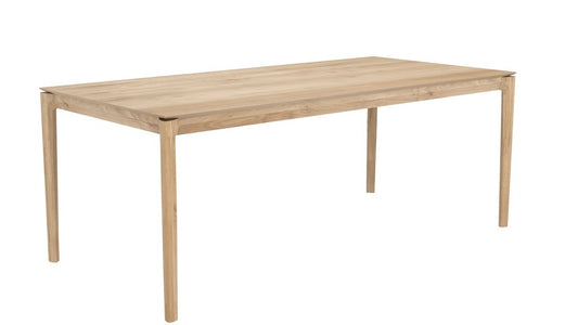 Bok Dining Table in Oak, Black Oak, or Teak